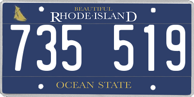 RI license plate 735519