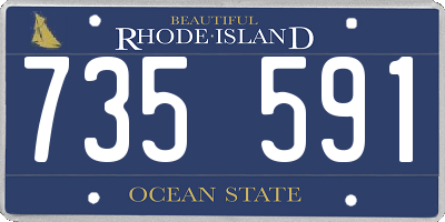 RI license plate 735591