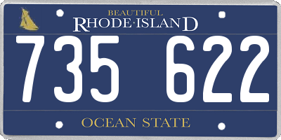 RI license plate 735622