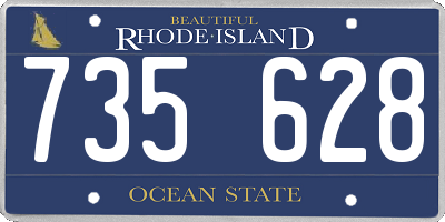RI license plate 735628