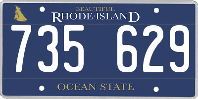 RI license plate 735629
