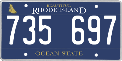 RI license plate 735697
