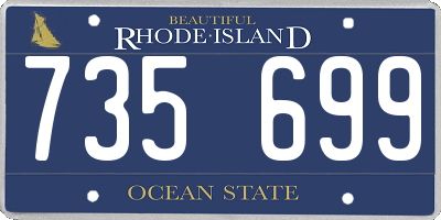 RI license plate 735699