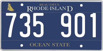 RI license plate 735901