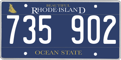RI license plate 735902