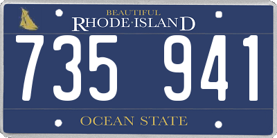 RI license plate 735941