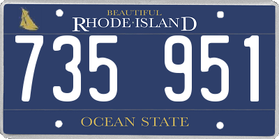 RI license plate 735951