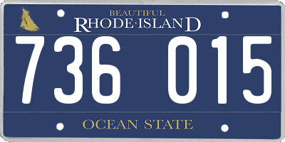 RI license plate 736015