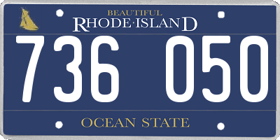 RI license plate 736050