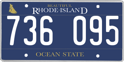 RI license plate 736095