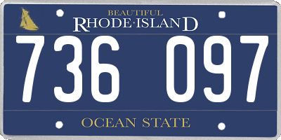 RI license plate 736097