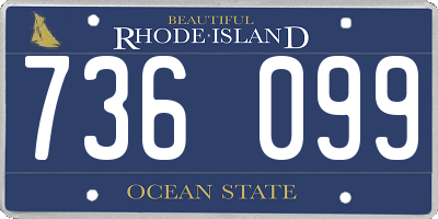 RI license plate 736099