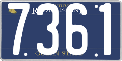 RI license plate 7361