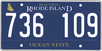RI license plate 736109