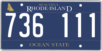 RI license plate 736111