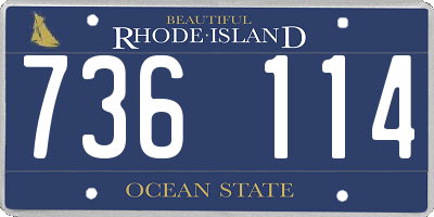 RI license plate 736114
