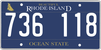 RI license plate 736118