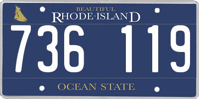 RI license plate 736119