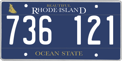 RI license plate 736121