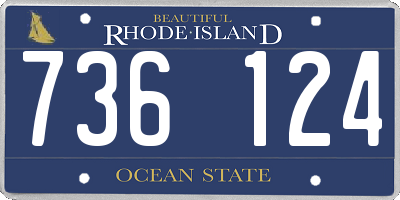 RI license plate 736124