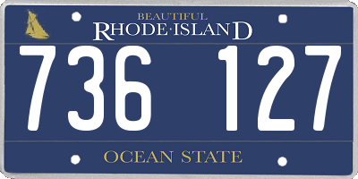 RI license plate 736127