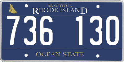 RI license plate 736130