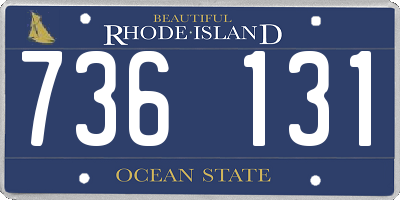 RI license plate 736131
