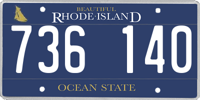 RI license plate 736140