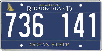 RI license plate 736141