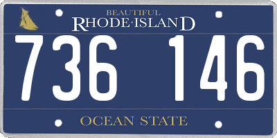 RI license plate 736146