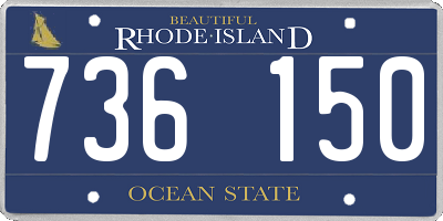 RI license plate 736150