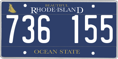 RI license plate 736155