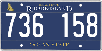 RI license plate 736158