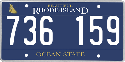 RI license plate 736159