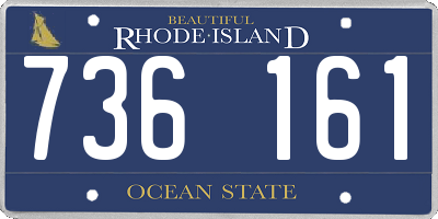 RI license plate 736161