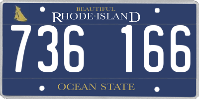 RI license plate 736166