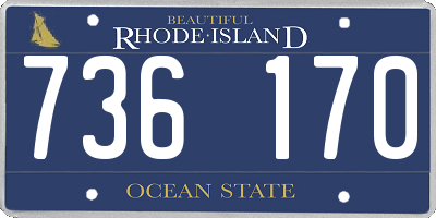 RI license plate 736170