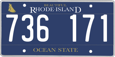 RI license plate 736171