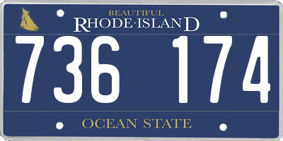 RI license plate 736174