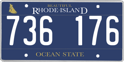 RI license plate 736176