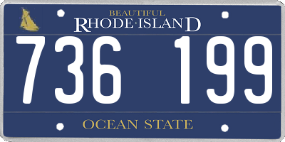 RI license plate 736199