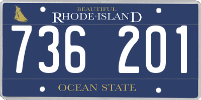 RI license plate 736201