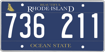RI license plate 736211