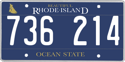 RI license plate 736214