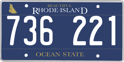 RI license plate 736221