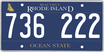 RI license plate 736222