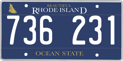 RI license plate 736231