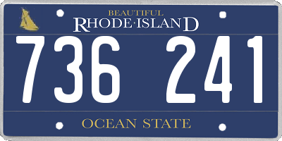 RI license plate 736241