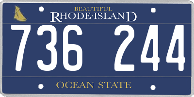 RI license plate 736244
