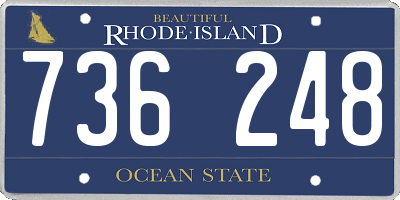 RI license plate 736248